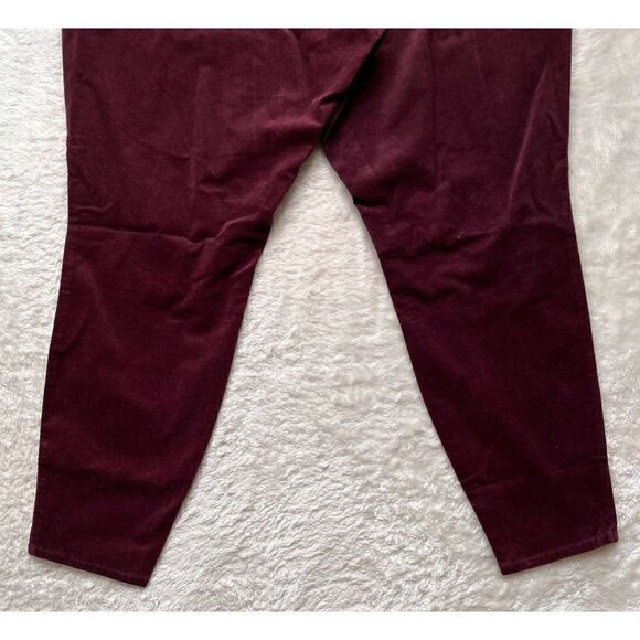 NWT KUT FROM THE KLOTH Plus Size Diana Cord Skinny Jeans in Wine - Picture 12 of 14